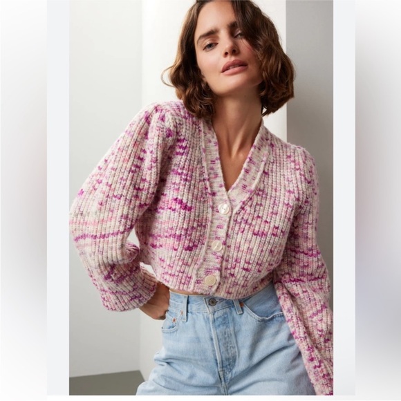 LoveShackFancy Avignon Crop Cardigan Size Small - Picture 4 of 16